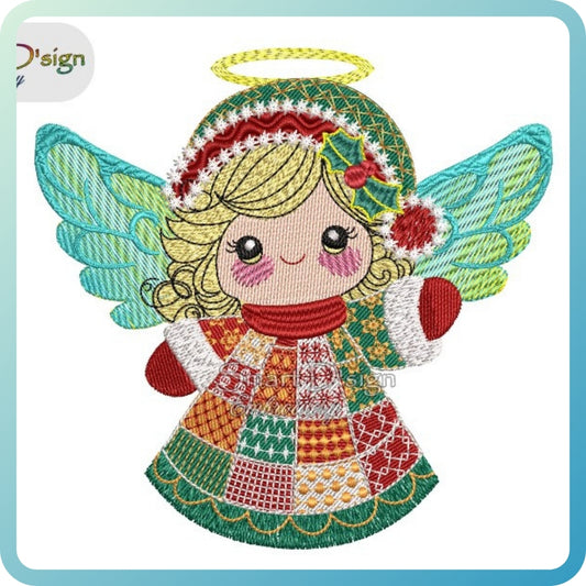 PATCHWORK CHRISTMAS ANGEL