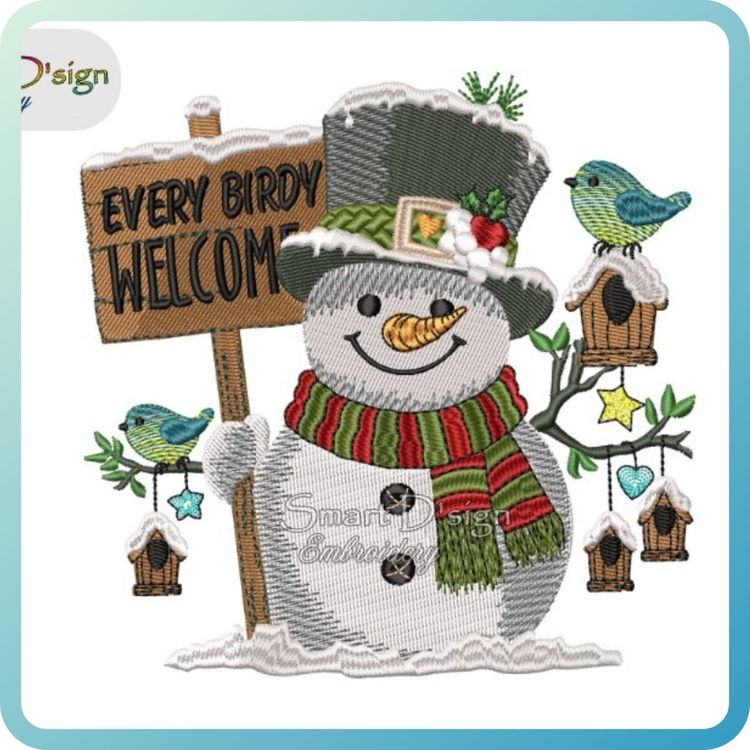 EVERY BIRDY WELCOME - Snowman