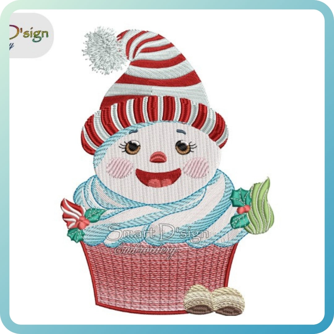 CUPCAKE SNOWMAN