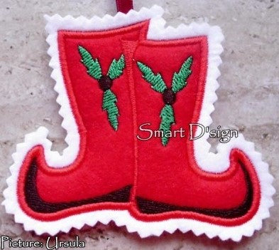 6 CHRISTMAS APPLIQUE PATCHES