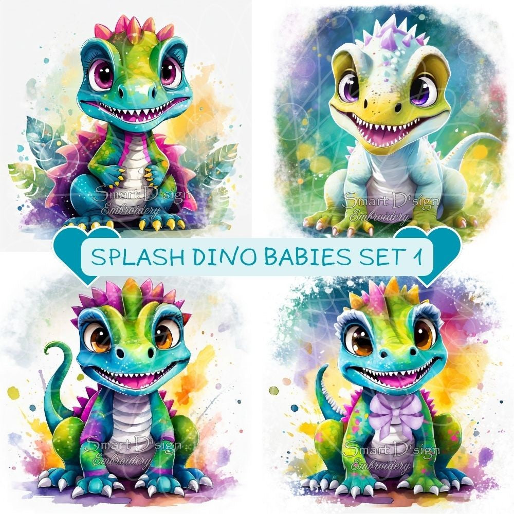 ADORABLE SPLASH DINO BABIES - SET 1