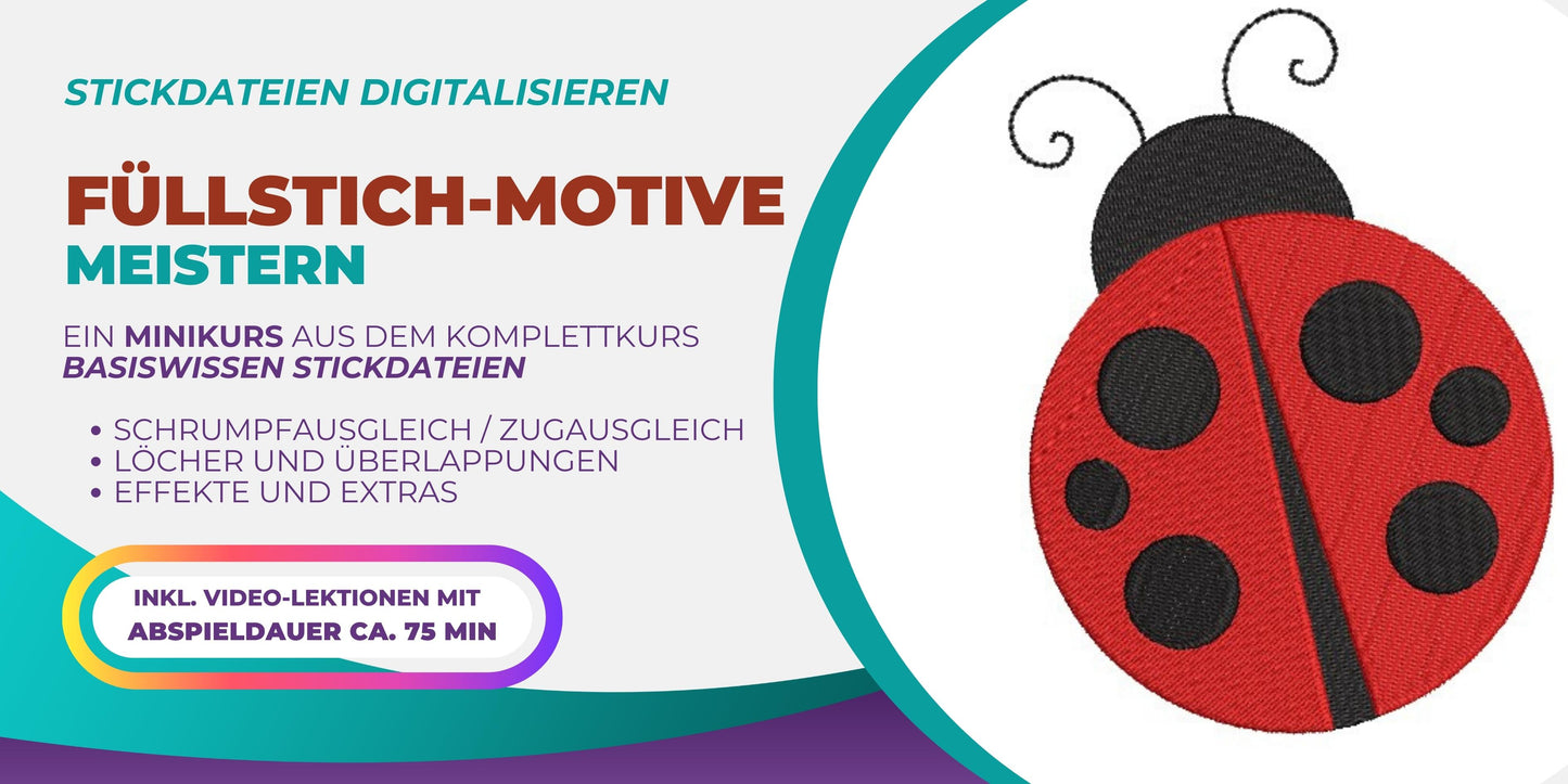 Einfache Füllstichmotive | Minikurs für Neugierige