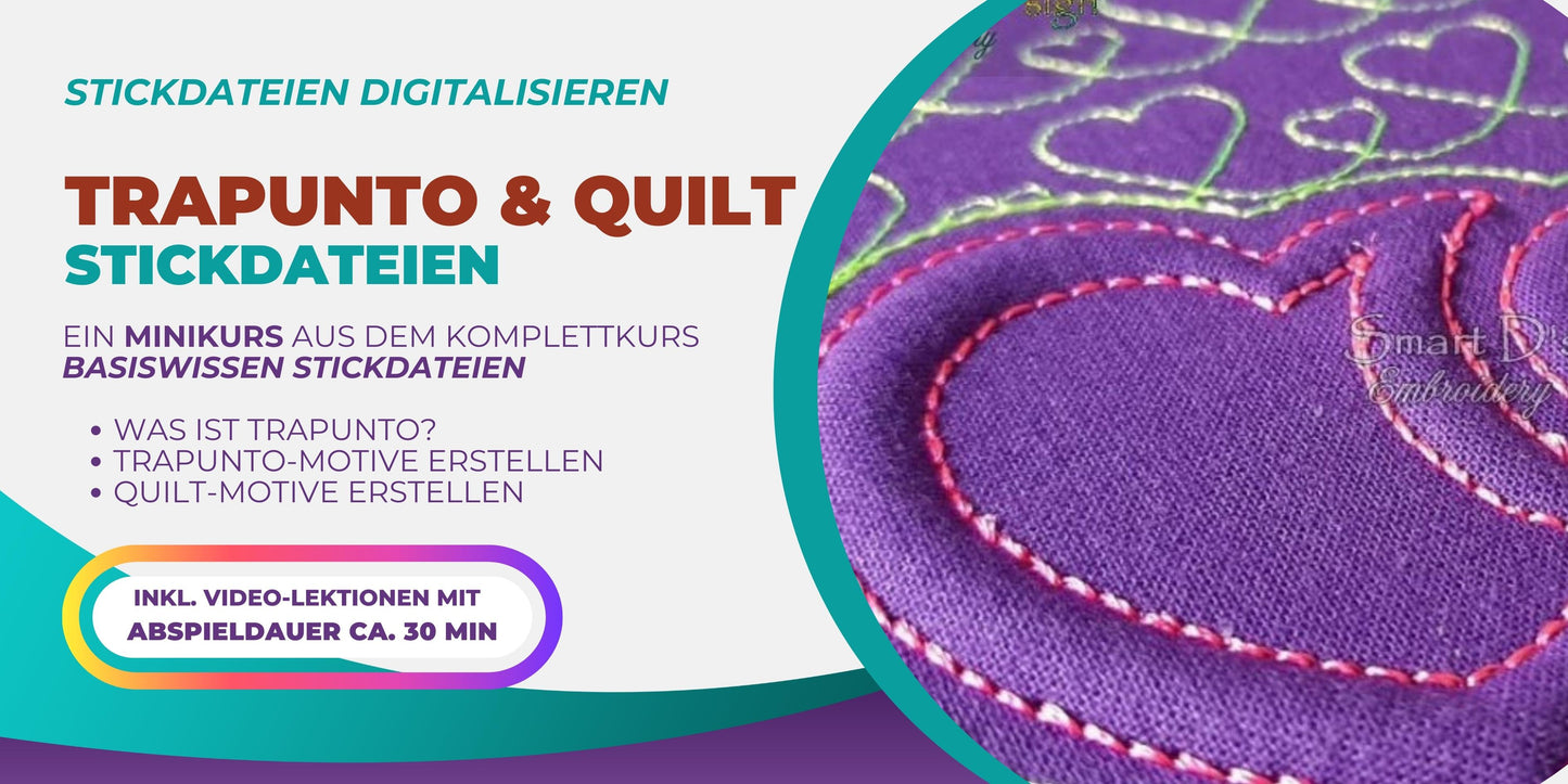 Trapunto und Quilt | Minikurs für Neugierige