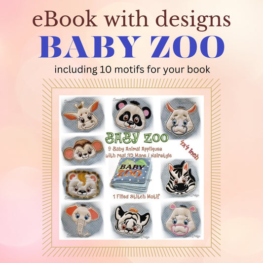 eBOOK BABY ZOO BOOK with 10 Designs