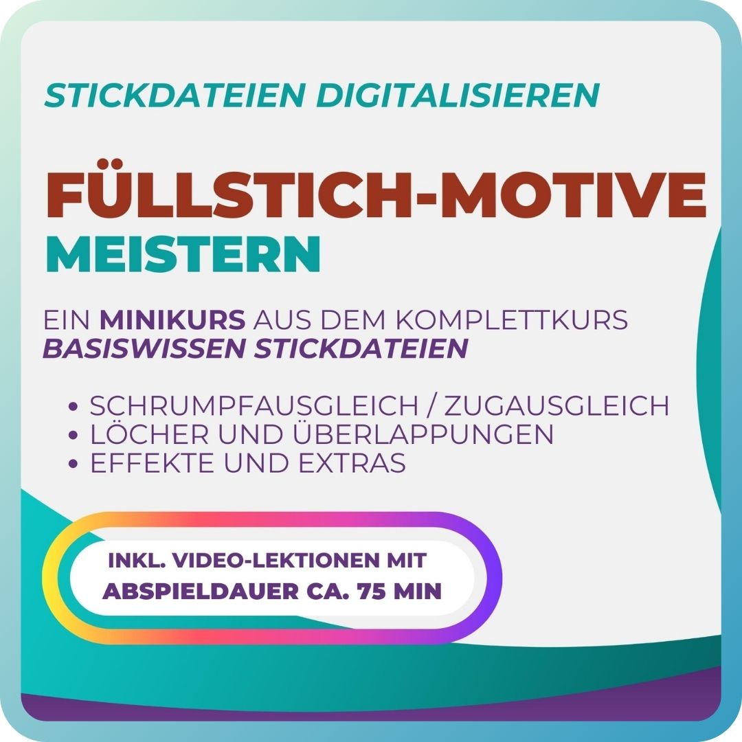 Einfache Füllstichmotive | Minikurs für Neugierige