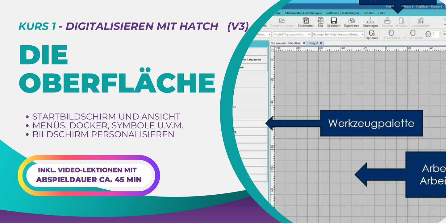 Kurs 1 - Die Oberfläche | Auszug aus dem HATCH V3 Komplettkurs für Einsteiger