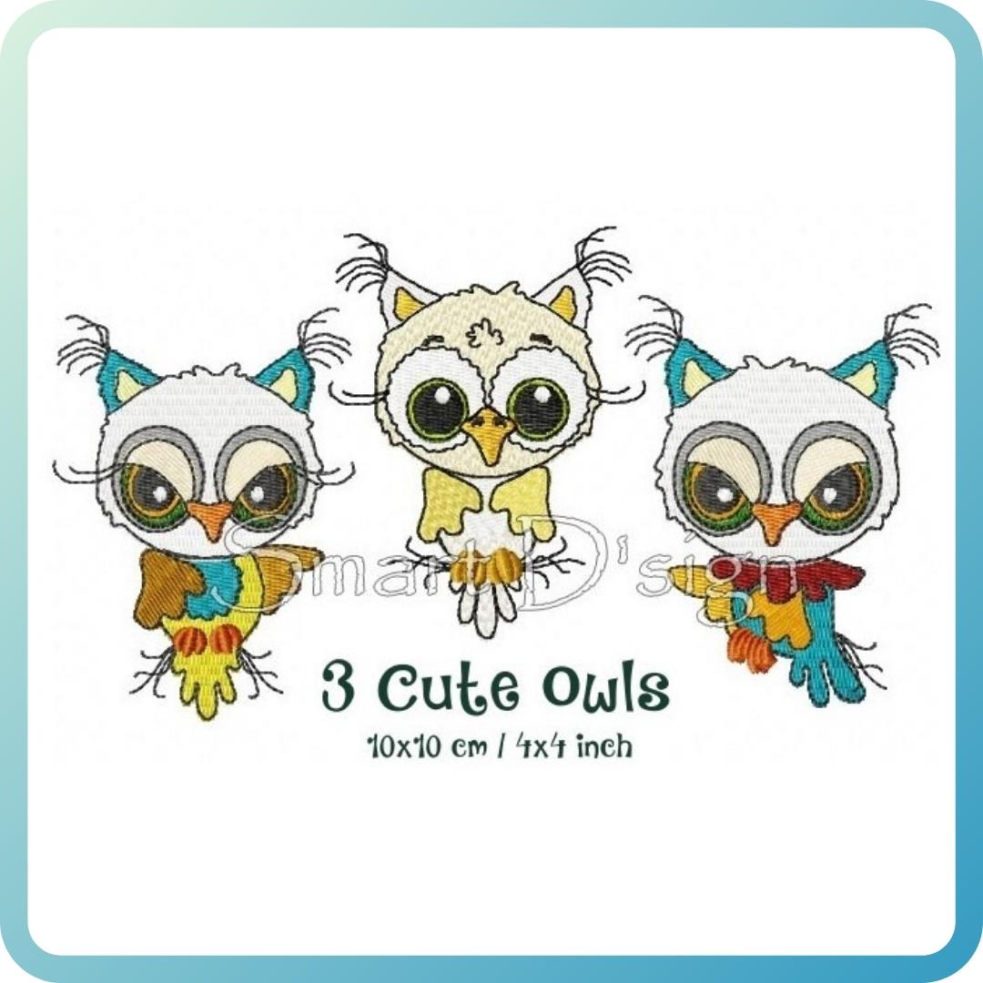 3 CUTE OWLS