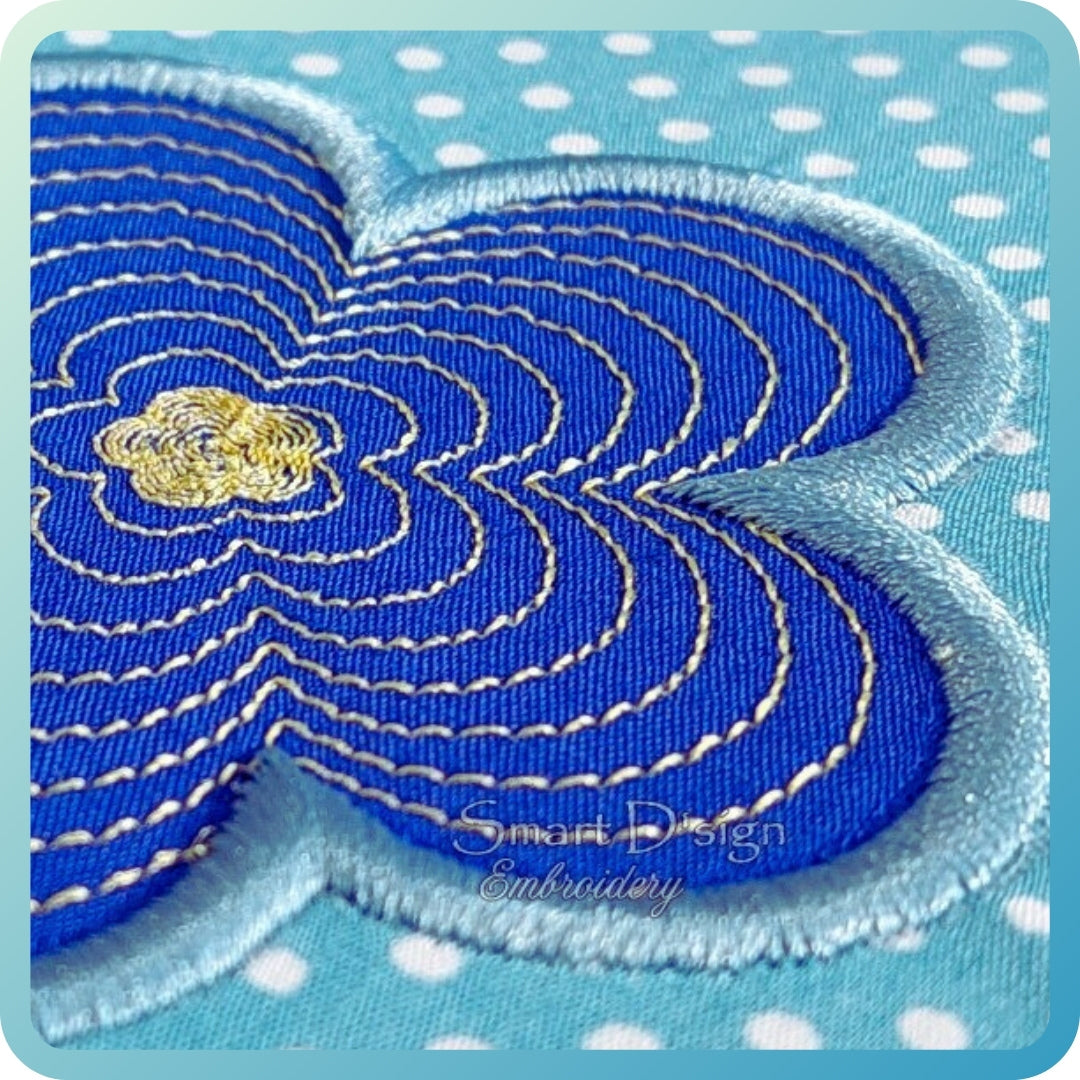 3D RAISED SATIN STITCH APPLIQUE Set