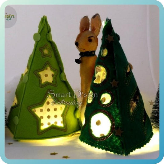 ITH 3D WEIHNACHTSBAUM für LED Teelichter