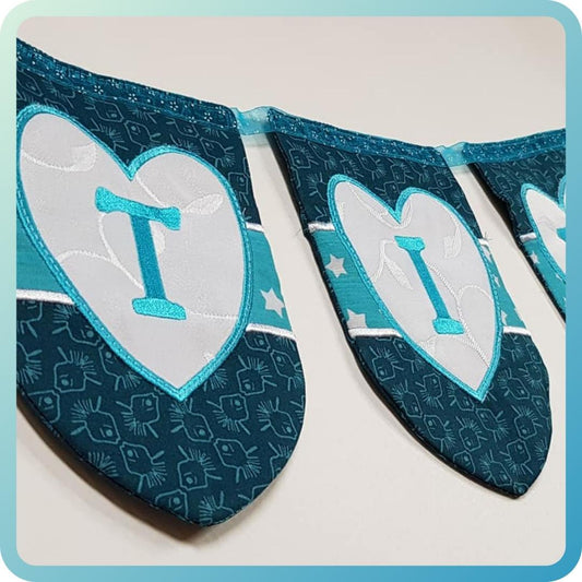 ITH HEART BUNTING LETTERS & NUMBERS Mega Set