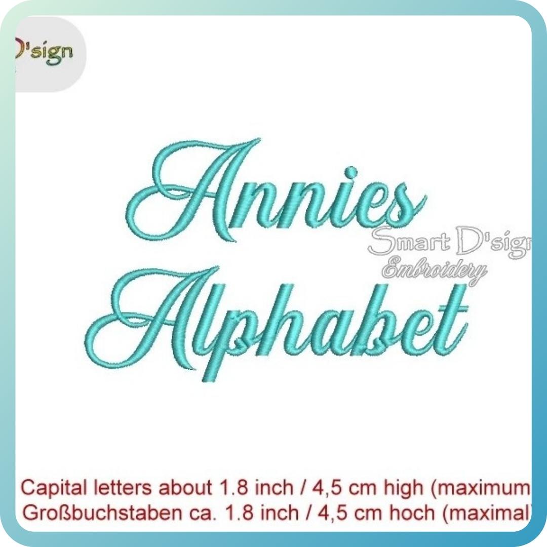 ANNIES ABC – Stickschrift und BX-Schrift