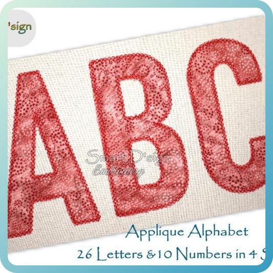 RAW EDGE APPLIQUE LETTERS & NUMBERS Mega Set