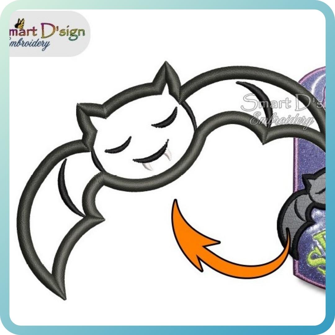 BAT APPLIQUE Halloween