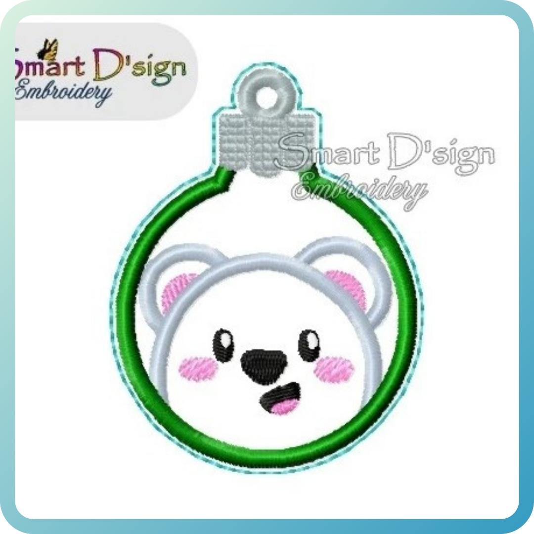 ITH POLAR BEAR CHRISTMAS BAUBLE