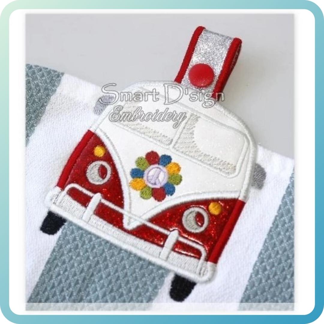 ITH HIPPIE CAMPER VAN Towel Hanger