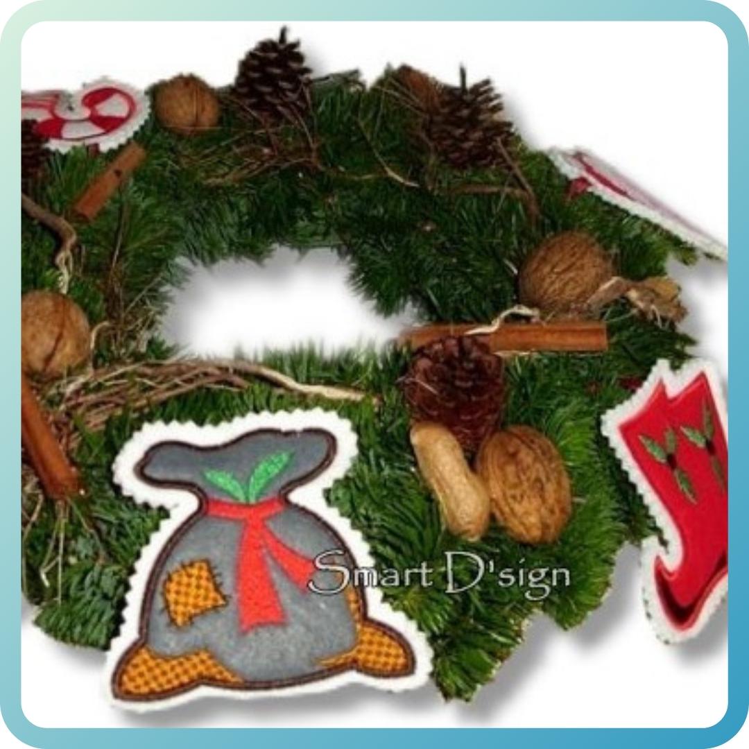 6 CHRISTMAS APPLIQUE PATCHES