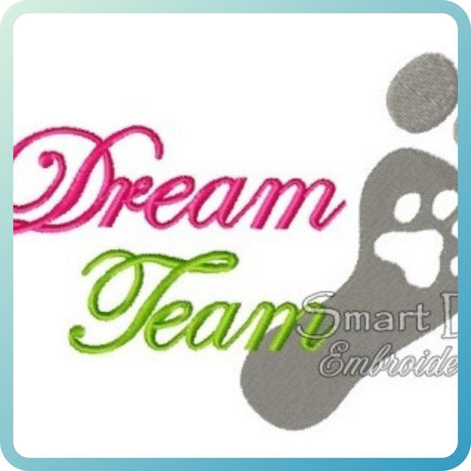 DREAM TEAM FOOT PAW PRINT