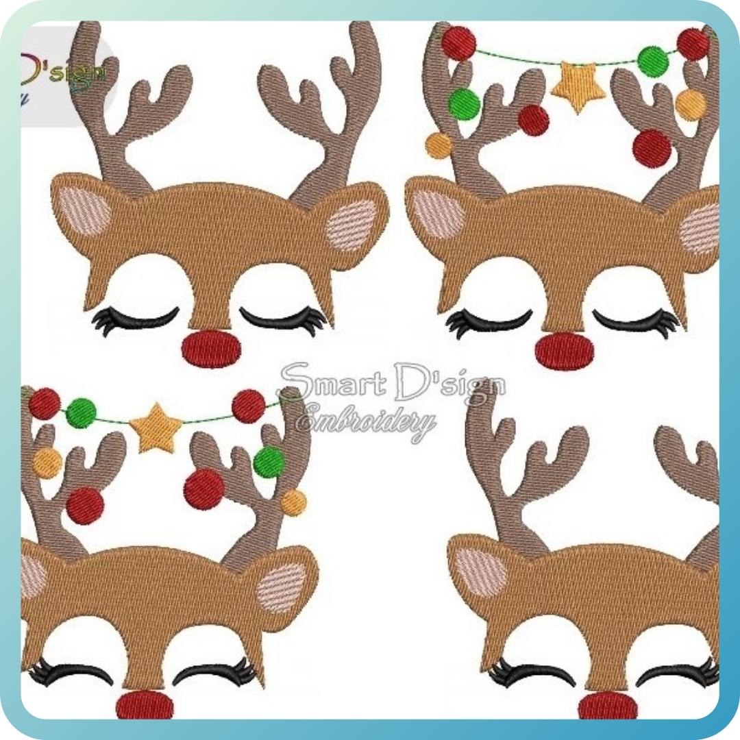 CHRISTMAS REINDEER Set of 4