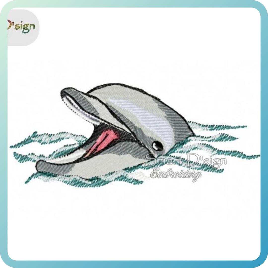 DOLPHIN Fill Stitch Design