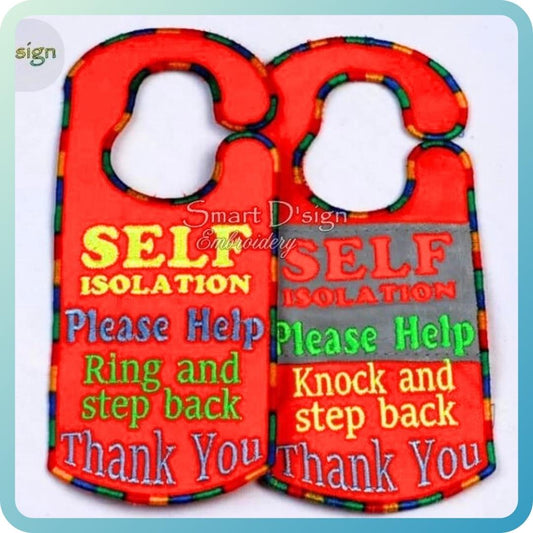 ITH TÜRSCHILDER SELF ISOLATION HELP REQUEST - Set ENGLISH