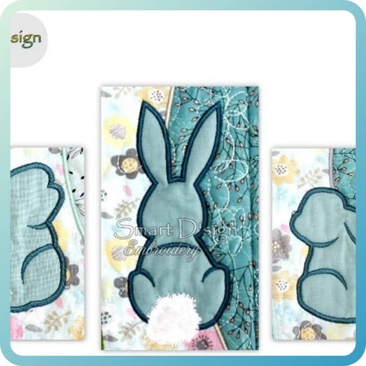 EASTER BUNNY APPLIQUE SET