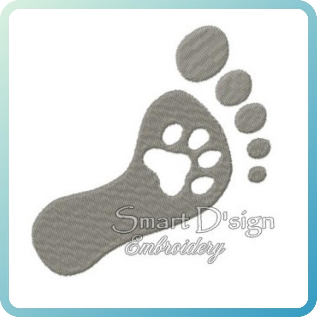 PAW FOOT PRINT 4 Sizes Set