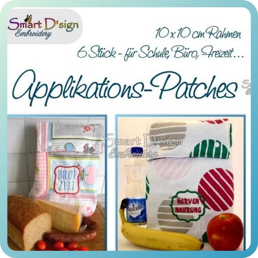 GERMAN Lunch Box APPLIQUE PATCHES