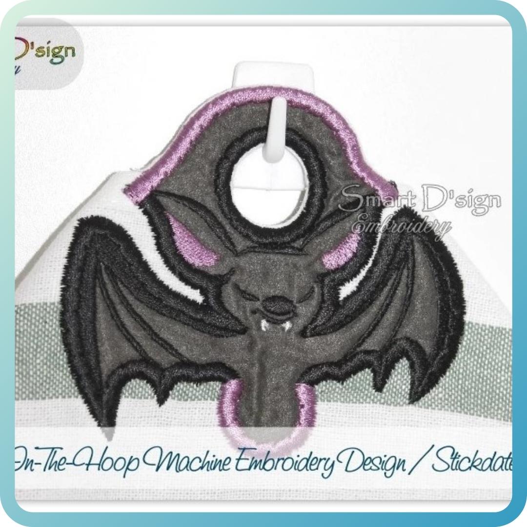 BAT - ITH TOWEL HANGER for Halloween