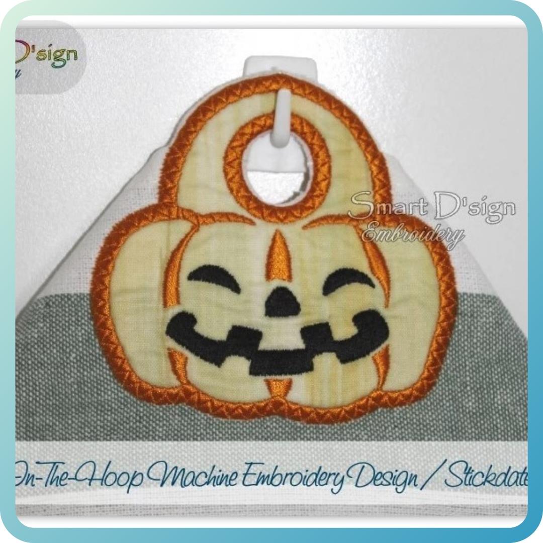 PUMPKIN - ITH TOWEL HANGER for Halloween