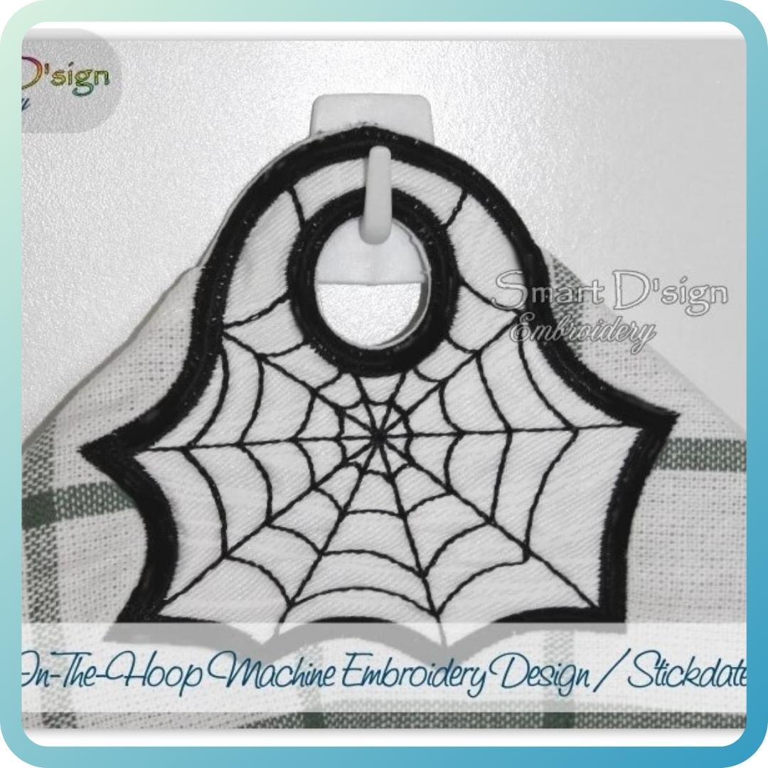 SPIDER WEB - ITH TOWEL HANGER for Halloween