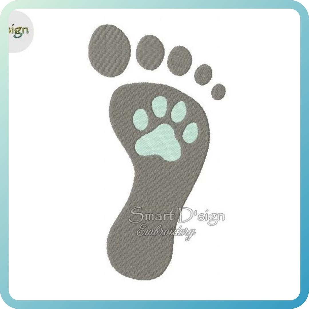 PAW HUMAN FOOT PRINT