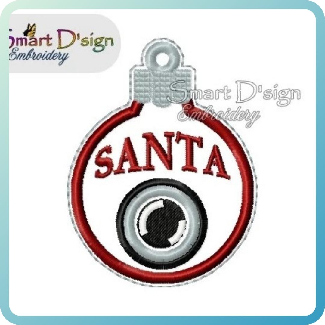 ITH SANTA CAM CHRISTMAS BAUBLE