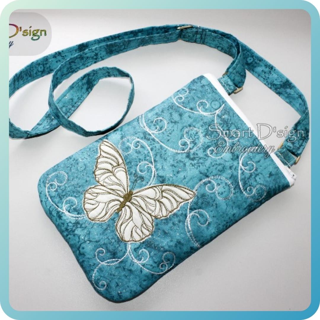 CROSS BODY BAG BUTTERFLY - ITH ZIPPER BAG