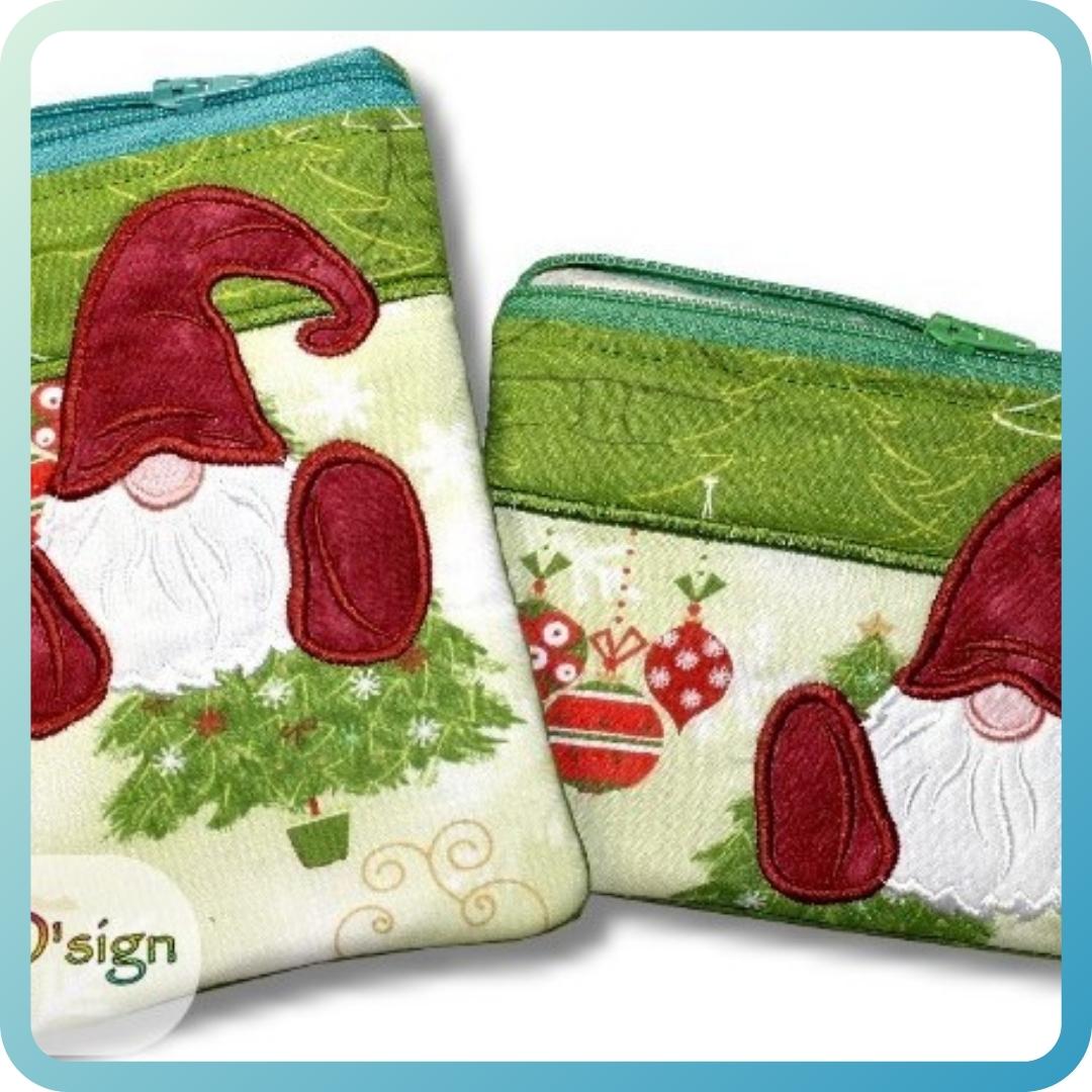 ITH Christmas Gnome Zipper Bag