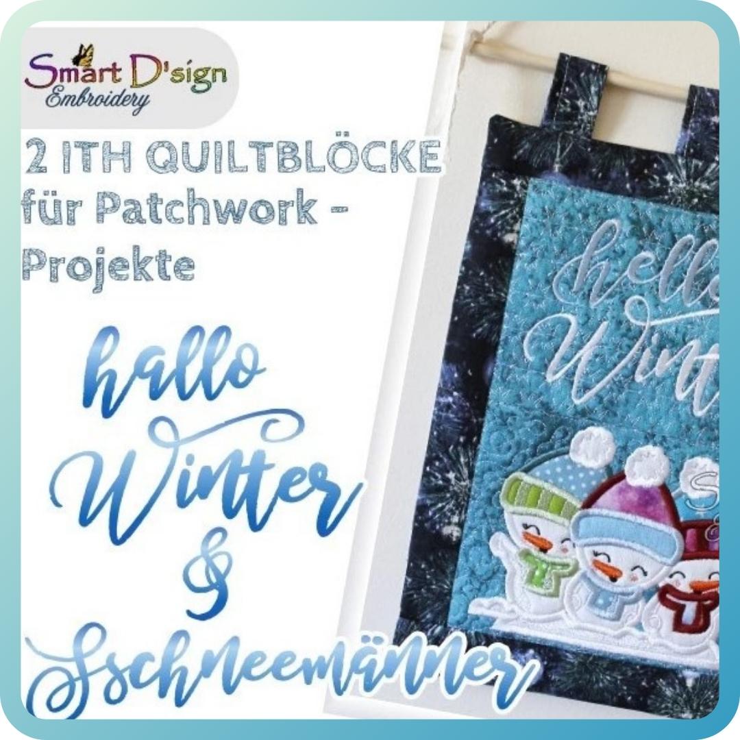 HALLO WINTER ITH QUILTBLÖCKE 2 Motive