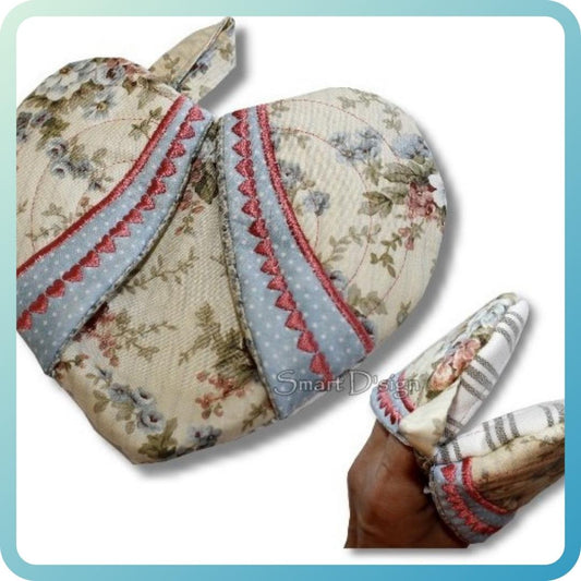 ITH HEART POTHOLDER MITTEN