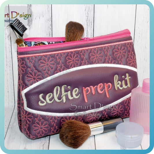 SELFIE PREP KIT - ITH QUILT ZIPPER BAG - 2 Shapes