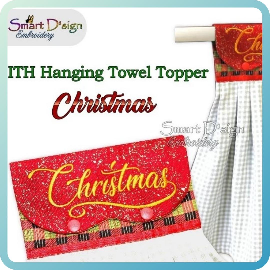 ITH Hanging Towel Topper CHRISTMAS