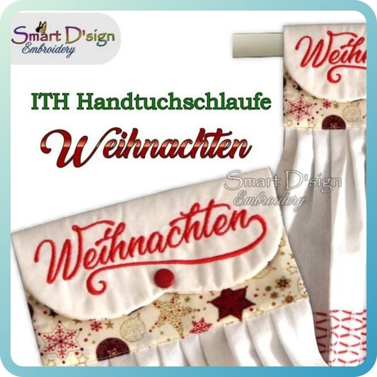 ITH OFENHANDTUCH SCHLAUFE FROHE WEIHNACHTEN