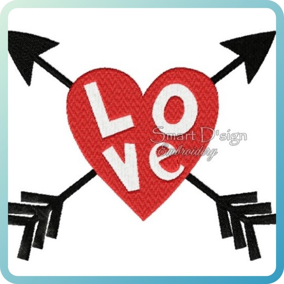 LOVE HEART with ARROWS