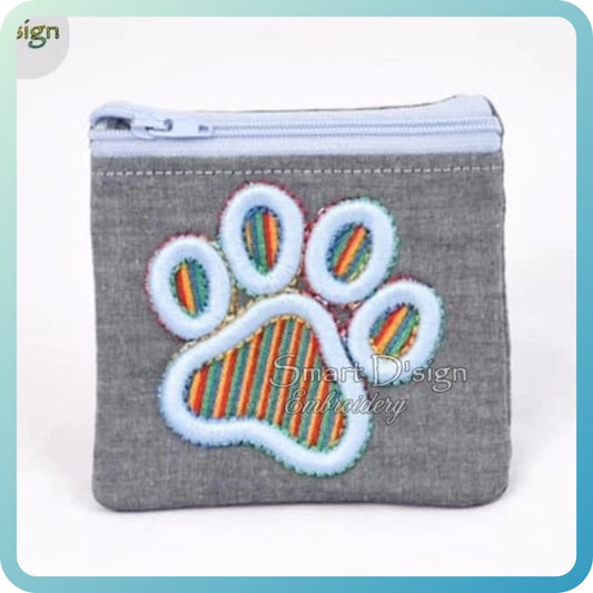 3D FOAM PAW PRINT APPLIQUE