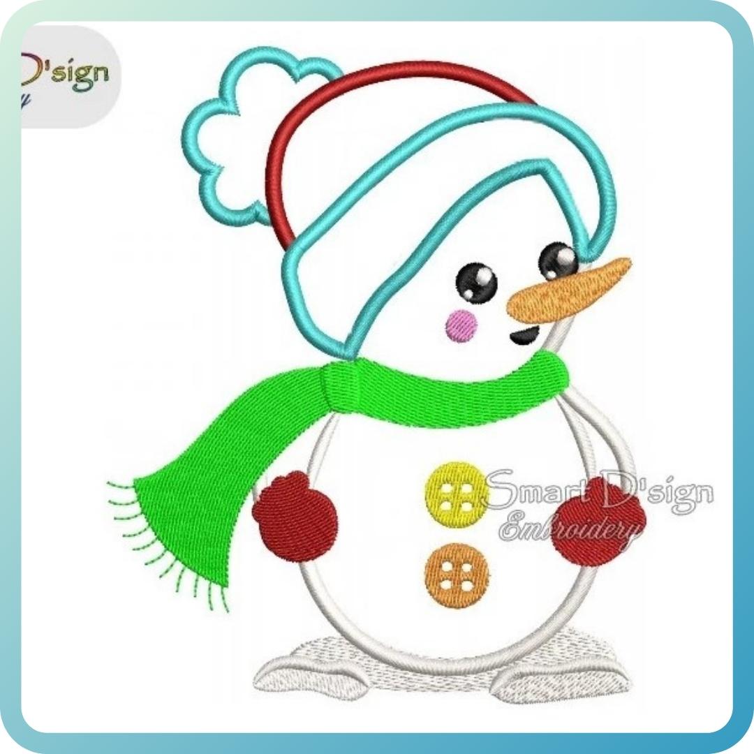 SNOWMAN APPLIQUE