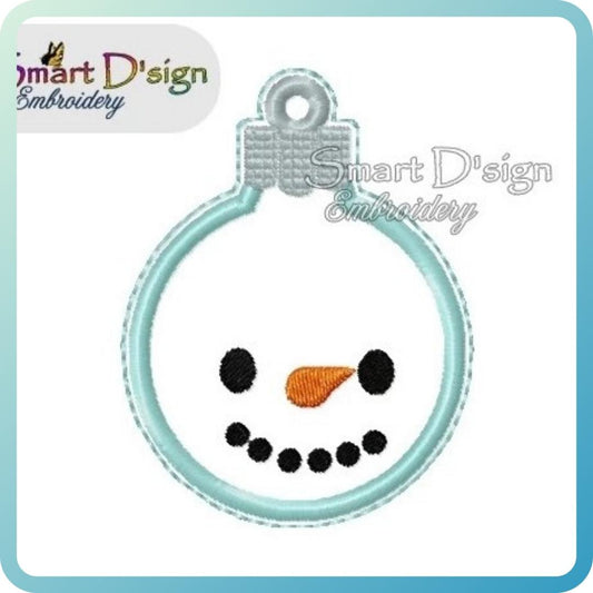 ITH SNOWMAN CHRISTMAS BAUBLE