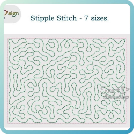 QUILT STIPPLE STICH 7 Rahmengrößen