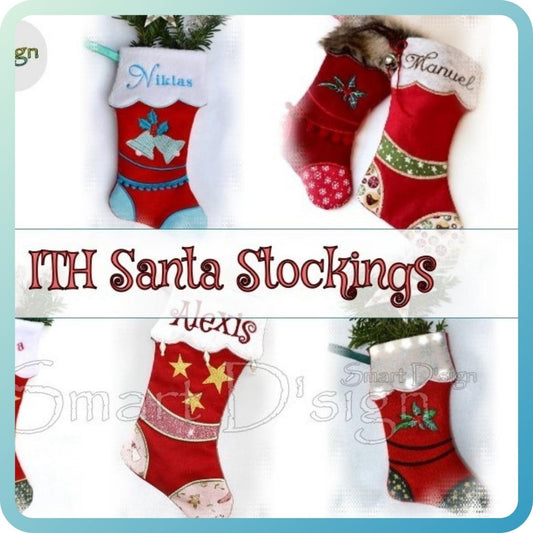 9 ITH SANTA STOCKINGS