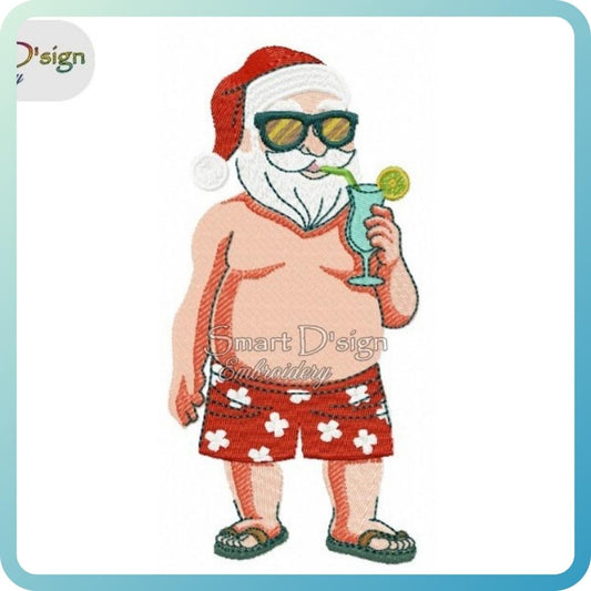 SOMMER SANTA CLAUS mit COCKTAIL