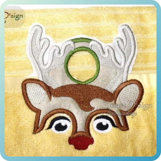 ITH REINDEER Towel Hanger