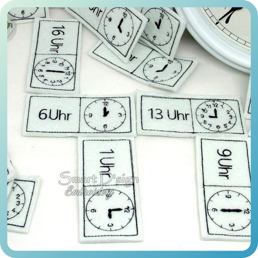 ITH CLOCK TIME DOMINO - UHR (German)