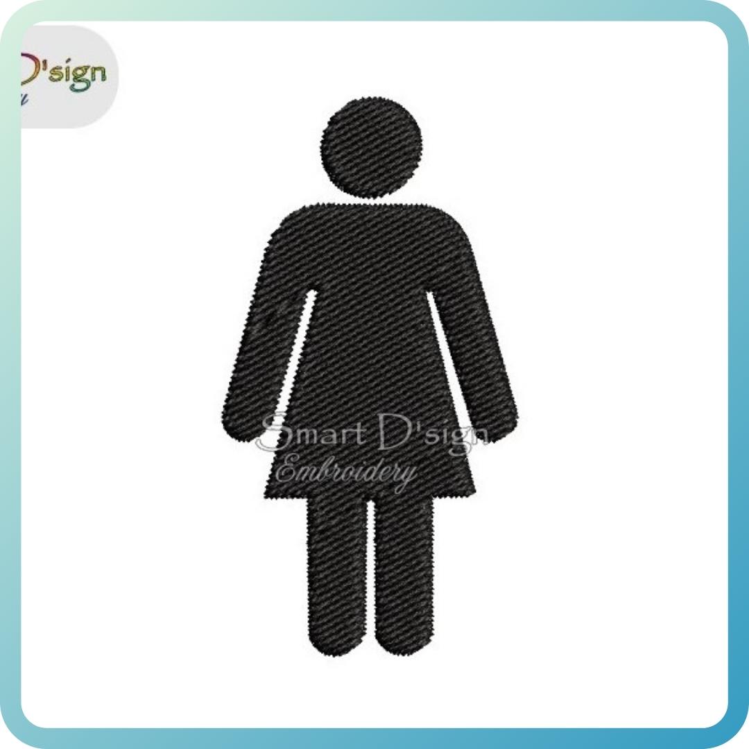 WOMAN WOMEN TOILET Pictogramm