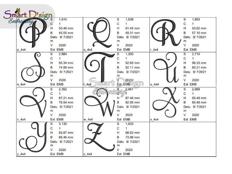 ROMANTISCHES MONOGRAM SET - SAMANTHA